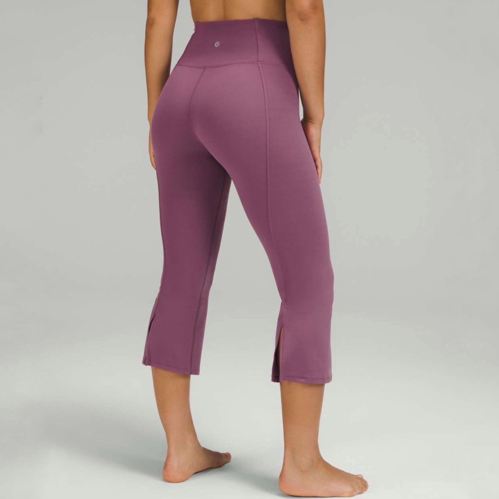 Lululemon | Add Flare High Rise‎ Crop Vintage Plum Size 6